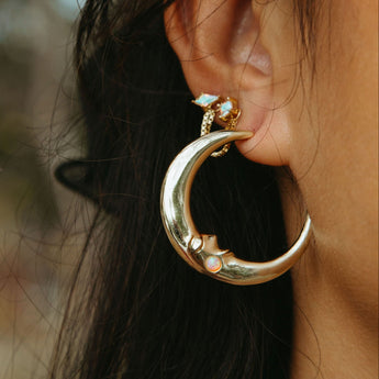 Chunky moon hoops