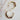Moon charm hoops