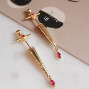 Sword earrings