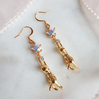 kitty earrings