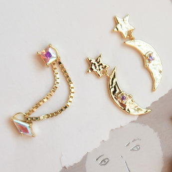 Starfallen Wishes + Thread of Hope Ear Stack - Bittersweet