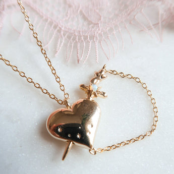 sword in heart necklace