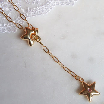Gold star necklace