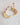 Crescent gold hoops