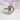silver moon face ring