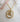 Opal detail charm necklace