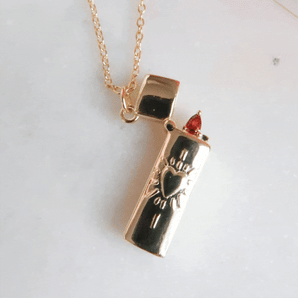 Gold lighter pendant