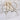 Nickel-free gold earrings with clear quartz